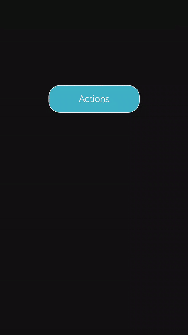 Screencapture of the app showing the results of the sample code from Example 1.