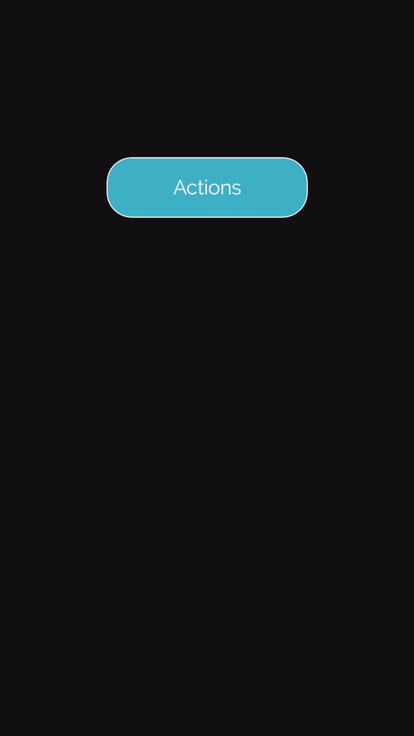 Screencapture of the app showing the results of the sample code from Example 1.