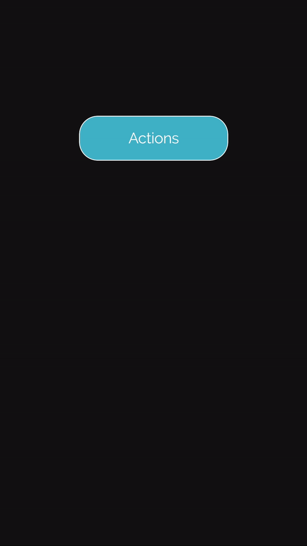 Screencapture of the app showing the results of the sample code from Example 1.