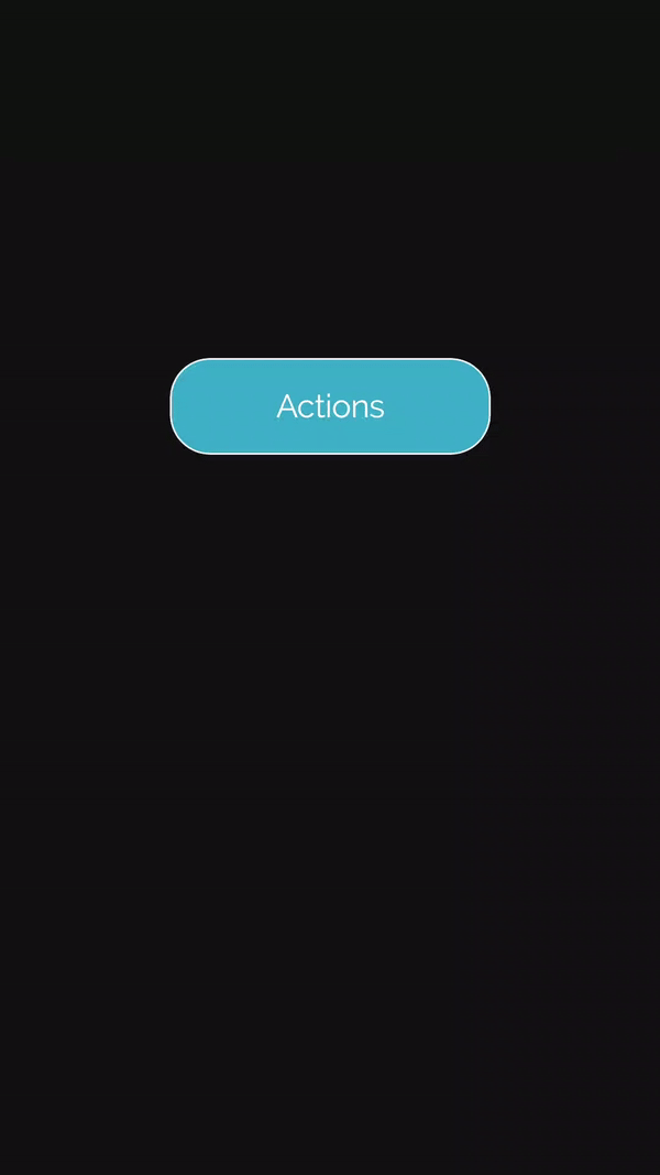 Screencapture of the app showing the results of the sample code from Example 1.