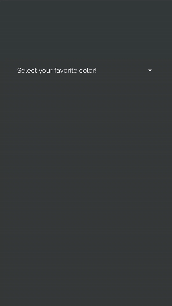 Screencapture of the app showing the results of the sample code from Example 1.